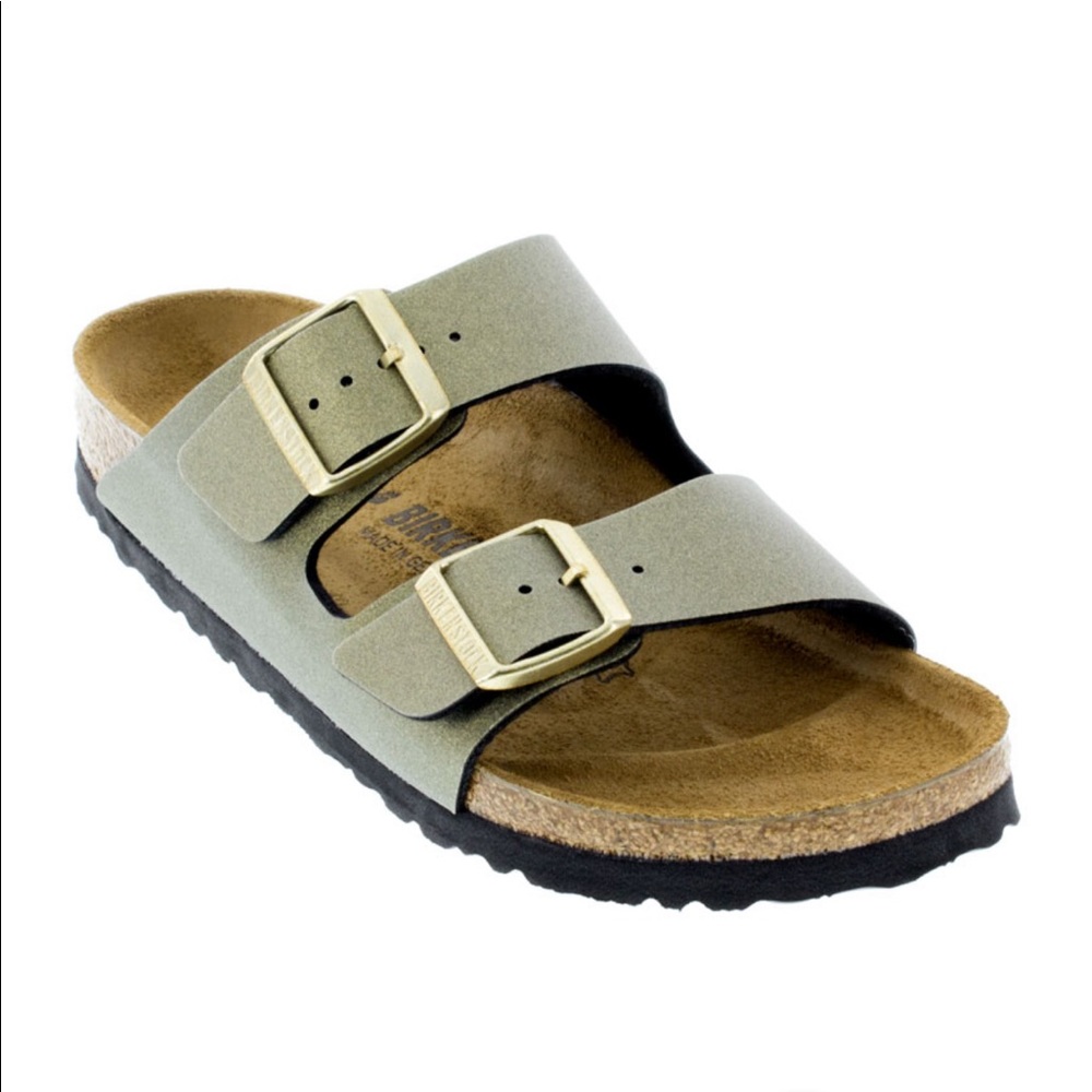 Birkenstock | Arizona Icy Metallic Stone Gold 37 - Picture 1 of 7